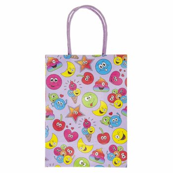 Smiley Kağıt Hediye &Ccedil;antaları - 16x9x22 cm (12 adet)