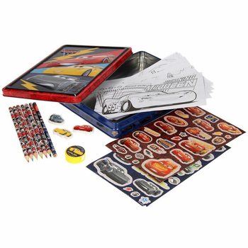 DISNEY CARS 3D Metal Kutulu Tasarım ve Boyama Seti (12 adet)