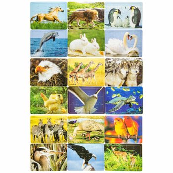 KARIŞIK Küçük Hayvan Puzzle'ları (72 adet)