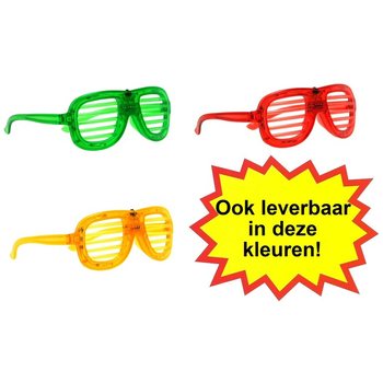 IŞIKLI SHUTTER SHADES G&Ouml;ZL&Uuml;KLER - MAVİ (12 adet)