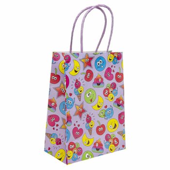 Smiley Kağıt Hediye Çantaları - 16x9x22 cm (12 adet)