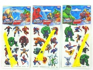 MARVEL HEROES KAZIMALI TRANSFER ÇIKARTMALAR (24 adet)