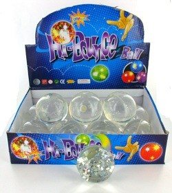 Simli Zıp Zıp Top - 6 cm (12 adet)