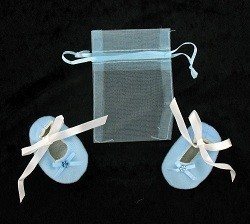 Hediye Keseli Bebek Patikleri - Mavi (12 &Ccedil;ift)