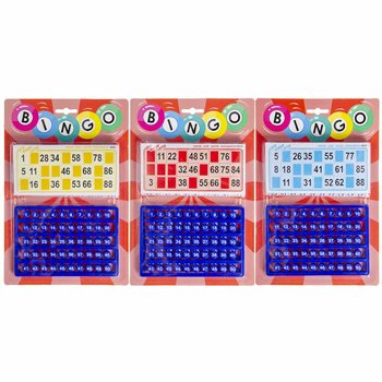 Kart &Uuml;zerinde Bingo Oyun Seti (6 Adet)