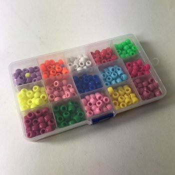 Saklama Kutusunda Boncuk Seti - Karışık Renkler (12 Adet)