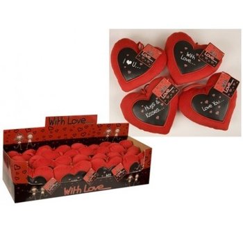 Standlı Peluş Kalpler (18 adet)