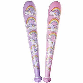Büyük Şişme Unicorn Sopası - 85cm - Karışık Renkler (12 Adet)