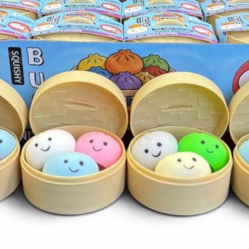 RAGE - Squishy MINI&rsquo;S EDITION K&uuml;&ccedil;&uuml;k Mantı &Ccedil;&ouml;reği (5.3 x 5.3 x 4.1 Cm) Viral 2026 Fidget Oyuncak (24 Adet)