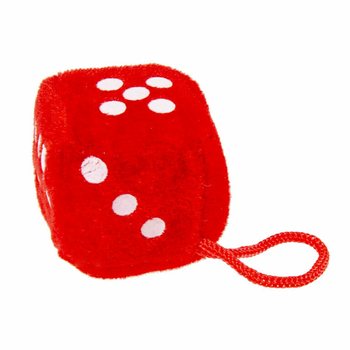Peluş Zar - Karışık Renkler 4,5 x 4,5 cm (24 adet)