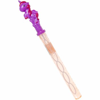 B&uuml;y&uuml;k Unicorn / Tek Boynuzlu At Baloncuk &Ccedil;ubuğu 38 cm Stantlı (24 Adet)