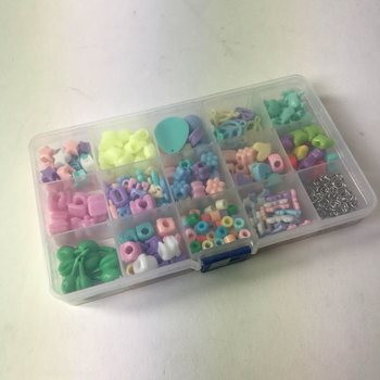 SAKLAMA KUTULU BONCUK SETİ - KARIŞIK RENKLER (12 adet)