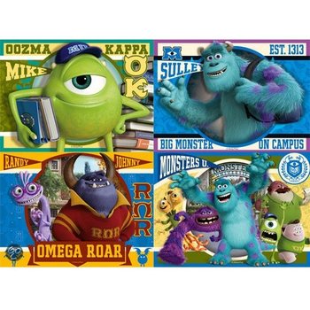 DISNEY PIXAR SEVİMLİ CANAVARLAR &Uuml;NİVERSİTESİ 4'L&Uuml; YAPBOZ (6 adet)