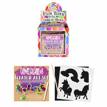 DOĞA DOSTU - Sihirli Kazıma Kağıdı Unicorn Teşhir Kutulu (108 adet)