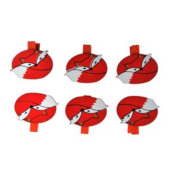 6 Par&ccedil;alı Dekoratif Mandal - Model: Tilki (24 set)