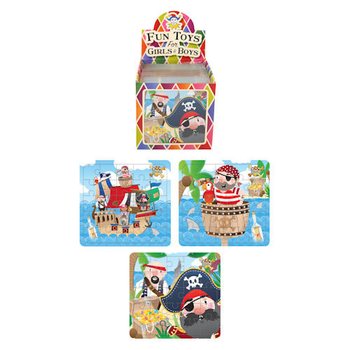 Korsan Yapbozu 13 x 12 cm Teşhir Standında (108 Adet)