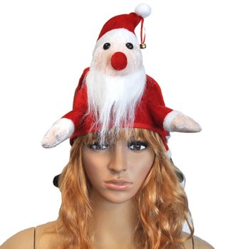 KAFADA NOEL BABA ŞAPKASI (3 adet)