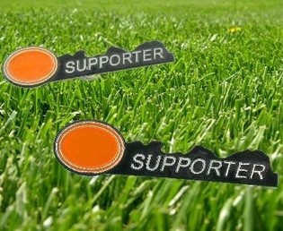 Futbol Taraftar Rozeti Turuncu (12 adet)