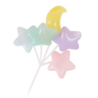 Kupkek K&uuml;rdanı - Yıldız ve Ay Balon Demeti (15 adet)