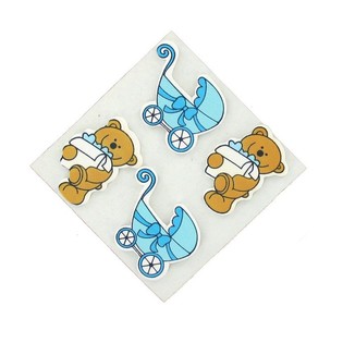 Dekoratif &Ccedil;ıkartmalar - Bebek Mavisi (20'li Paket)