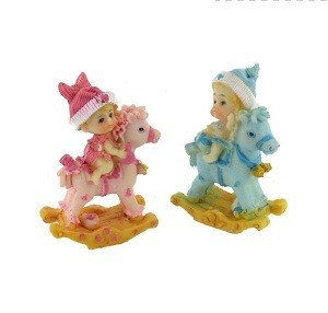 Sallanan At &Uuml;zerinde Bebek S&uuml;s&uuml; 8 cm (4 adet)