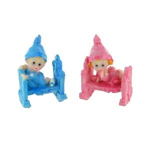 Yatakta Bebek Fig&uuml;rl&uuml; S&uuml;sleme 7.5 cm (12 adet)