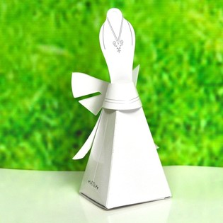 D&uuml;ğ&uuml;n Şekeri ve İkramlık Kutusu - Gelinlik Modeli (50 adet)