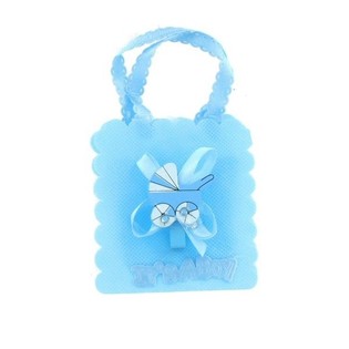 Bebek Şekeri / Doğum Hediye Torbası - Mavi Bebek Arabası (12 adet)
