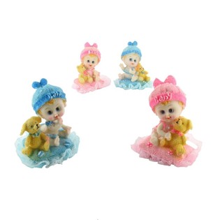 YASTIK ÜZERİNDE BEBEK DEKORASYONU 9 CM (4 adet)