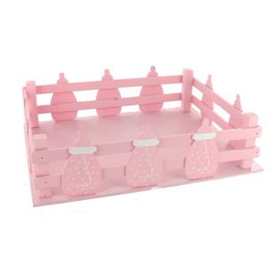 Bebek Biberonlu Pembe Dekoratif Kasa