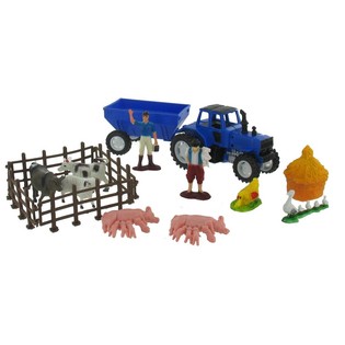 Komple &Ccedil;iftlik Oyun Seti & Pasta S&uuml;s&uuml; (12'li Set)