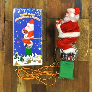 TEK TEKERLEKLİ BİSİKLETTE NOEL BABA (2 adet)