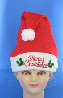 IŞIKLI "MERRY CHRISTMAS" YILBAŞI ŞAPKASI (12 adet)