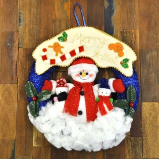 B&uuml;y&uuml;k Kumaş Noel Kapı S&uuml;s&uuml;