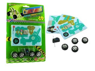 Motorlu 3D K&ouml;p&uuml;k Puzzle Karting (24 adet)