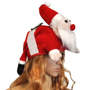 KAFADA NOEL BABA ŞAPKASI (3 adet)