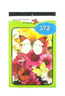 &Ccedil;ıkartma Kitapları Model: Kelebekler (12 adet)
