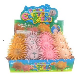 Işıklı Glitter Puffer Dikenli Top (12 adet)