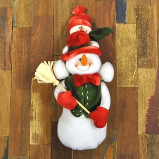 PELUŞ KARDAN ADAM VE OMUZLARINDA KARDAN BEBEK 38 CM (1 Adet)