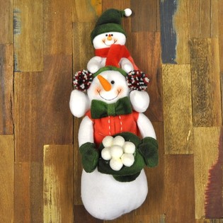 OMUZUNDA BEBEK KARDAN ADAMLI PEL&Uuml;Ş KARDAN ADAM 38 CM