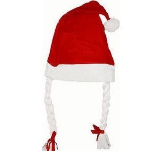 &Ouml;rg&uuml;l&uuml; Noel Baba Şapkası (12 adet)