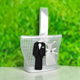 Nikah Şekeri ve Hediyelik Dağıtma Torbaları (12 adet)