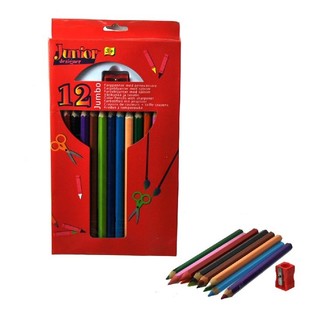 12 B&Uuml;Y&Uuml;K BOY BOYAMA KALEMİ + KALEMTIRAŞ (4 set)
