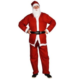 5 Par&ccedil;alı Noel Baba Kost&uuml;m&uuml;