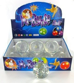 Simli Zıp Zıp Top - 6 cm (12 adet)