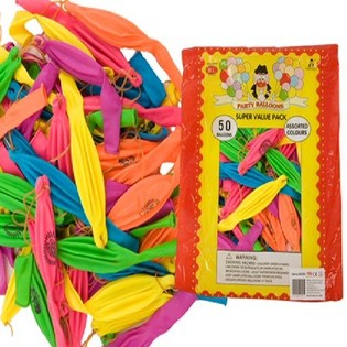 Lastikli Punch Yumruk Balonları (50 Adet)