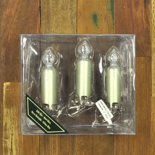 Mandallı 3 Noel Ağacı Dekorasyon Mumu (6'lı Paket)