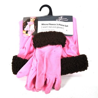 3 par&ccedil;a mikro polar set pembe