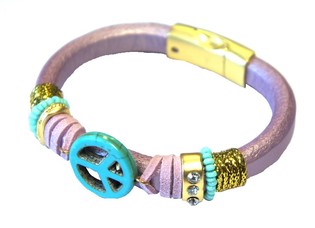 Mor Ibiza Peace Bileklik (1 adet)