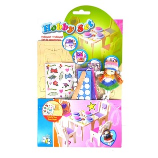 Ahşap 3D Yapboz Hobi Seti (24 Adet)